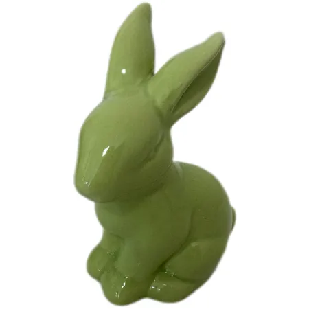 ZAJĄCZEK CERAMICZNY ZIELONY ( 1 szt. )